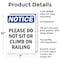 Signmission Please Do Not Sit Or Climb On Railing, 7 in W x Rectangle, Aluminum OS-2PACK-NS-A-710-V-17416 - alternate 4